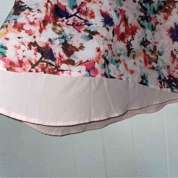 a.n.a. a new approach Multicolored Blouse women’s size X-Large floral top sheer - Picture 4 of 8